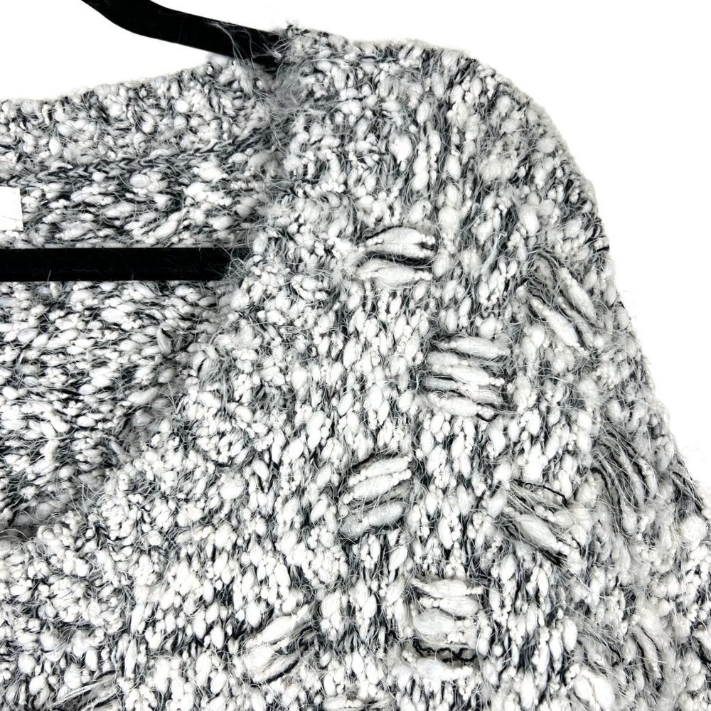 UMGEE Cozy Soft Gray Chunky Knit Oversized Mid Sleeve Sweaters Size Large - Picture 2 of 11